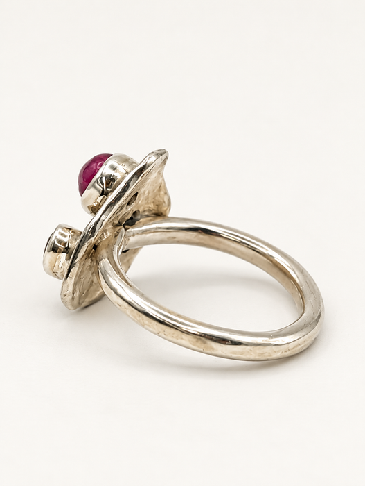 Garnet 3-Stone Ring