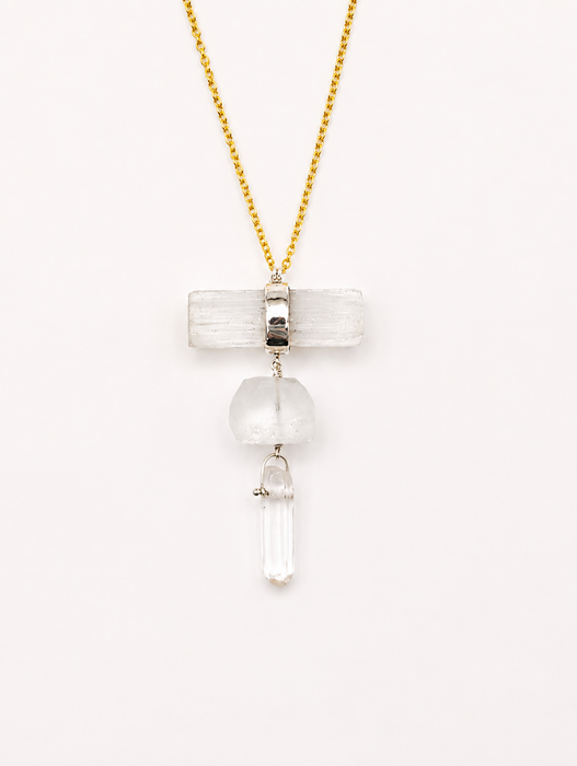 Selenite Tier Necklace