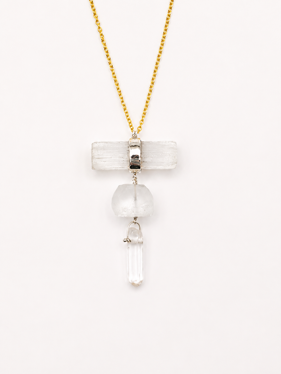 Selenite Tier Necklace