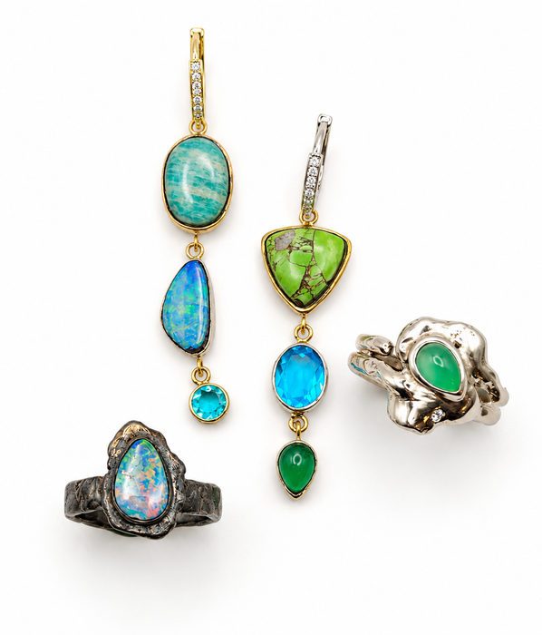 Aqua Drop Earrings